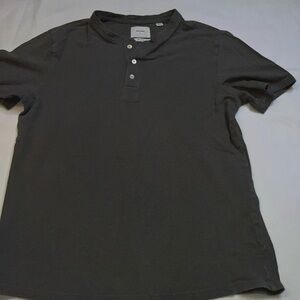 BILLY REID Mens Medium Soft Lightweight Cotton Sport Shirt Drab Green Short Slv